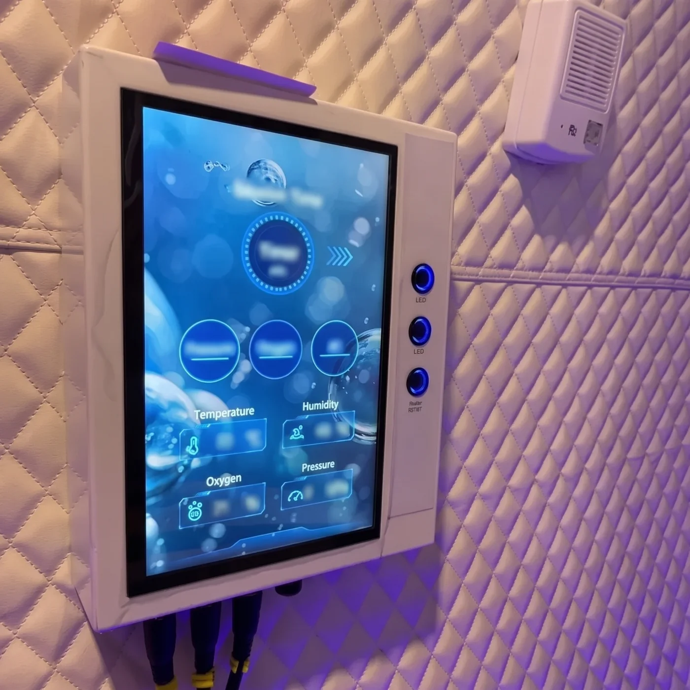 The Solaris touchscreen inside the cabin